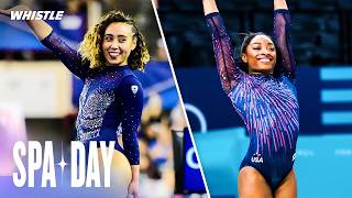 Katelyn Ohashi Called Simone Biles After VIRAL Floor Routine [upl. by Atirat]