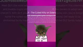 ILY The Adorable Solana Meme Coin with 65x Gains Adopt Your Crypto Kitty Now [upl. by Noella]