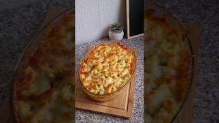 einfacher leckerer Nudelauflauf mit Gemüse und Sahnesauce Gratin Auflauf Casserole غراتان المعكرونة [upl. by Eiltan]