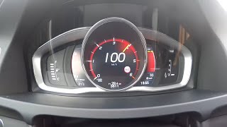 Volvo V60 D4 20D 190 HP 0100 kmh acceleration [upl. by Eanom907]