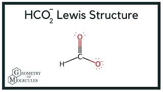 HCO2 Lewis Structure Formate Ion [upl. by Nordna552]