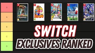 Nintendo Switch EXCLUSIVE Games Ranked  BEST to WORST Tier List [upl. by Bertelli]