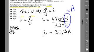 EletricidadeDisjuntores ENEM 2016  Física  questão 59  prova rosa  segunda aplicação [upl. by Bennett868]