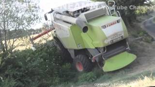 AMAZING EXTRÊME CLAAS LEXION 530 MONTANA 4X4 MOISSON DE LEXTRÊME 94 [upl. by Flodnar]