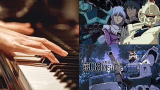 MOBILE SUIT GUNDAM The 08th MS Team OP  Shining Through the StormMIDI Piano20240625 [upl. by Kettie]