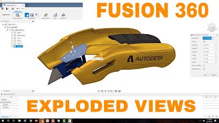 Fusion 360 Exploded Views  Beginner Tutorial [upl. by Alphonsine]