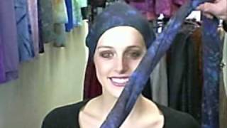 How to Tie a Head Wrap Turban with Sash or Bowwmv [upl. by Donoghue]