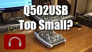 Behringer Q502USB Desktop Mixer Review [upl. by Lasser914]