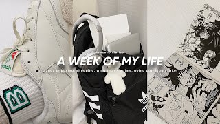 vlog week of my life manga unboxing shopping what i eat amp anime going out etc [upl. by Hnilym557]