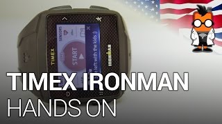 Timex Ironman Smartwatch with Mirasol Display Hands On [upl. by Onit]