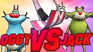 OGGY VS JACK  MEGA RAMP CHALLENGE in GTA 5 [upl. by Airalav]