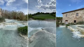 Saturnia Hot Springs Natural Baths of Tuscany [upl. by Sandra]