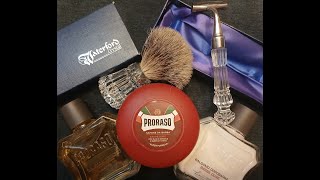 Waterford Crystal shave with Proraso Red [upl. by Lenhart]