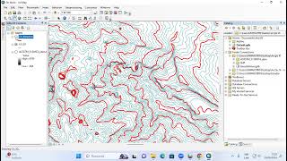 Generación y Clasificación de Curvas de Nivel en ArcGis [upl. by Notyap]