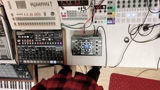 Jamming with the NDLR  Drumbrute  Matrixbrute  prologue  VolcaBass [upl. by Nalim]