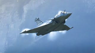 FAST Dassault Rafale B amp C Displays in the Swiss Alps Take Off High Speed FlyBys amp Low Landing [upl. by Fidel]