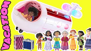 Disney Encanto Dolls Packing for Vacation on Airplane Mirabel Isabella Luisa Bruno [upl. by Nylac706]