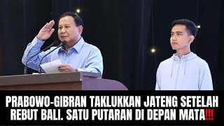 PrabowoGibran Taklukkan Jateng Setelah Rebut Bali Satu Putaran Di Depan Mata [upl. by Norbel]