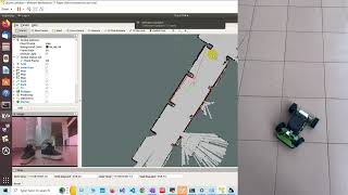 ROS Autonomous Navigation and Obstacle Avoidance with Lidar SLAM gmapping [upl. by Amberly]