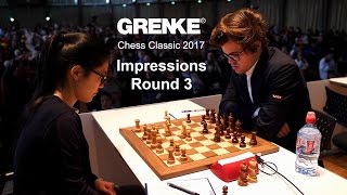 GRENKE Chess Classic 2017  Impressions 3rd round [upl. by Ihcas336]