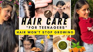 My Hair Care Routine TEENAGERS to Cure Hair Greying RoughDry Hair amp Hair Loss In Few Days Easily [upl. by Zigrang]