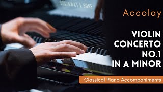 Accolay Violin Concerto No1 in A minor Piano Accompaniment  Fast Ending Virtuoso Version [upl. by Philoo]