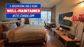 WellMaintained Condo in Chidlom  Bangkok Property Tour [upl. by Naujet799]