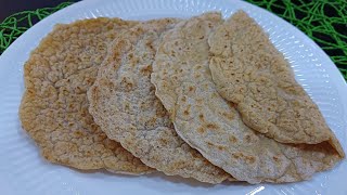 2 Ingredient Soft Oats Flatbread  Oats Flatbread Recipe Weight loss [upl. by Ardnasirhc]