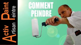 Technique pour Peindre un mur au Rouleau [upl. by Glenden]