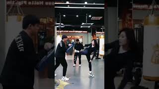 Chinese girl Actions practice kungfu shortsvideo action martialarts kungfulife kungfutraining [upl. by Gnes]