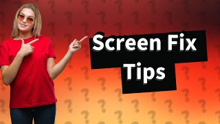 How to fix a laptop screen with horizontal lines [upl. by Aletha]