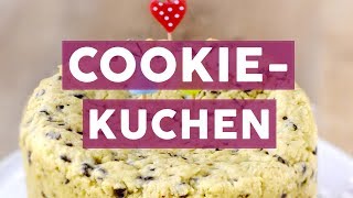 CookieKuchen mit weichem SchokoMousseKern Auf DIESEN Kuchen haben wir gewartet [upl. by Ecital]