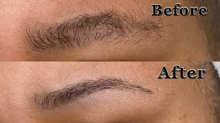 How To SHAPE YOUR EYEBROWS with Razor for Beginners  Easy Trim Your Eyebrow Tutorial [upl. by Cyndy59]