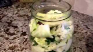 مخلل لهانه Pickled Cabbage Linda S kitchen [upl. by Donohue]