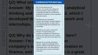 4 Most Common Job Interview Questions and Answers for Accounting and Finance Jobs [upl. by Malo]