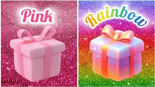 Choose your gift 2giftbox pink rainbow girlishthings2527 [upl. by Irehj]