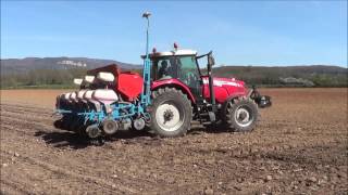 Semis de Maïs 2016 Massey Ferguson amp Monosem [upl. by Eelyahs205]