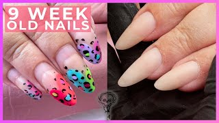 How To 9 Week Old Nails  Soak Off and Infill on Andrea [upl. by Nahtnanhoj]