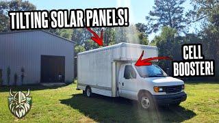 Testing A Cell Booster  Tilting Solar Panels on my Uhaul Tiny Home [upl. by Germayne241]