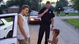 Cops Tv show Des Moines Iowa Lost child reunited with father 2001 [upl. by Nolak131]