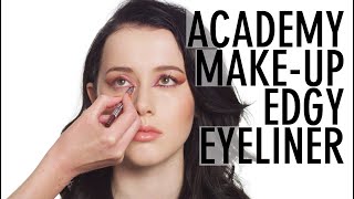 IMMUNIQUE Academy Look Makeup Technik  Edgy Eyeliner Look [upl. by Oiramaj]