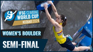 Womens Boulder semifinal  Keqiao 2024 [upl. by Emlynne]