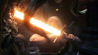 The Witcher Geralt Vs Leshen Eskel With Lightsabers Part 2 [upl. by Nealy]