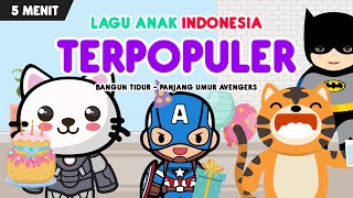 kompilasi lagu anak terpopuler  part 123  bangun tidur dan panjang umurnya edisi avengers [upl. by Bacon]