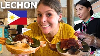 MIND BLOWING LECHON in Cebu Philippines 🇵🇭 Our 1st Time [upl. by Nysa604]