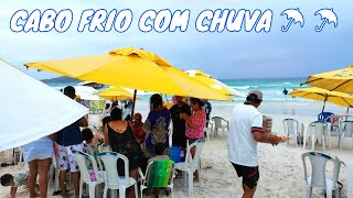 ❤️💙CABO FRIO AGORA ☂️☂️ PRAIA DO FORTE 🇧🇷 [upl. by Pris]