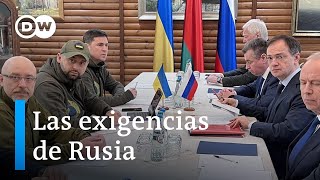 Rusia pide a Ucrania condiciones para detener la ofensiva militar [upl. by Llednik]