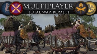 Empire Divided  Sassanian Tank Core Total War Rome II Online Battle 271 [upl. by Novanod]