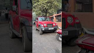 Red Thar 🚘🔥 minivlog shortvideo viralvideo youtubeshorts tranding car automobile thar [upl. by Anertak]