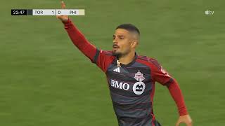 Lorenzo Insignes Goal Pushes Toronto FC into Lead Dab Celebration Delights Fans [upl. by Victoria]